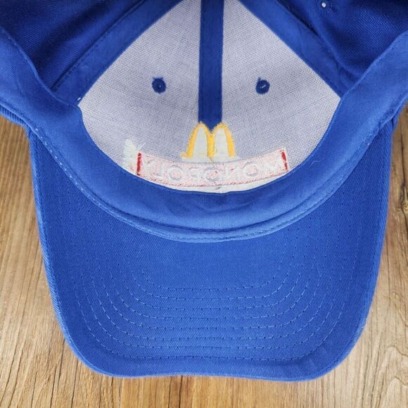 McDonald's Monopoly 2012 Hat Cap Strap Back Blue Promotion Employee Embroidered - Picture 8 of 11